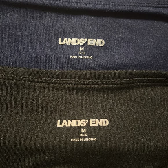 Lands' End Women's Black and Navy Shorts - Picture 4 of 4